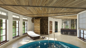 Визуализация коттеджа 300м2: фото №6